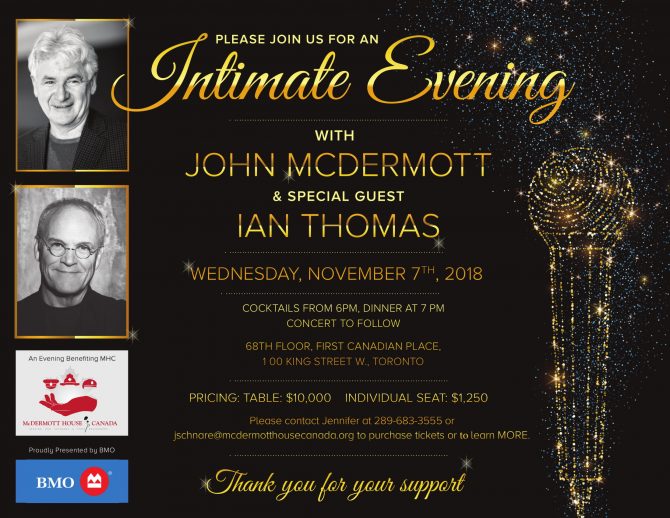Upcoming Gala: 5th Annual – An Intimate Evening with John McDermott
